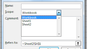 Fungsi Scope Pada Menu Define Name atau Nama Range Dalam Microsoft Excel